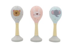 CALM & BREEZY BABY ANIMAL MARACA SET OF 3PCS