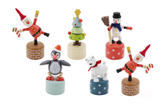 CHRISTMAS DANCING CHARACTERS SET OF 5