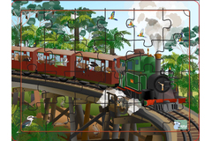 ALL ABOARD AUSSIE ANIMALS JIGSAW PUZZLE 24PCS