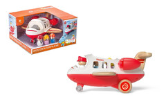 WOODEN AIRPLANE WITH SOUND AND LIGHT RED