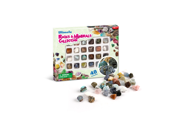 ULTIMATE ROCKS & MINERALS COLLECTION 48PCS