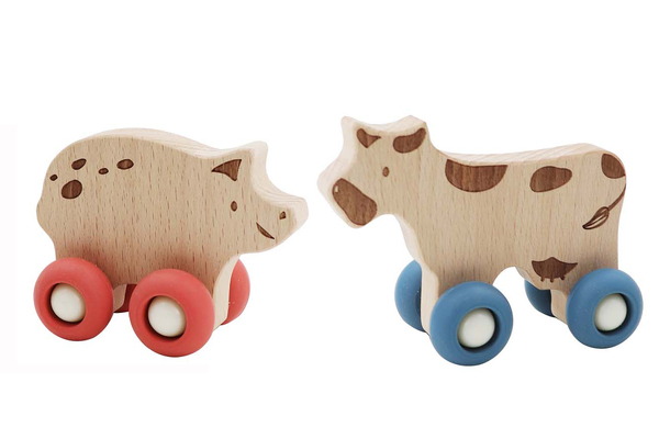 ECOWHEELS FARM MOVERS COW & PIG