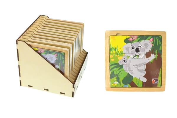 KOALA 9PC JIGSAW PUZZLE PACK 12 WITH STAND