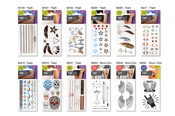 BOLD IMPRESSIONS SINGLE TATTOO PACK OF 120