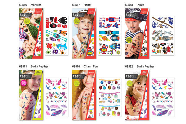 KIDDO PRINT MD TATTOO PACK OF 60